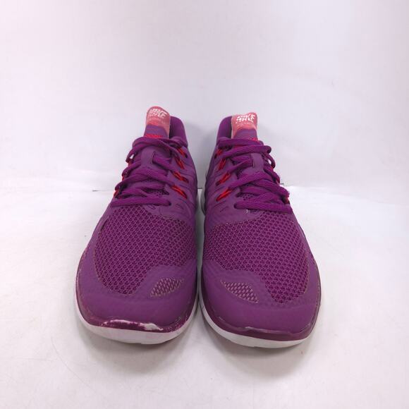 Nike Free 5.0 Lace Up Athletic Running Shoe Womens Size 9.5 642199-501 Purple - Picture 2 of 8